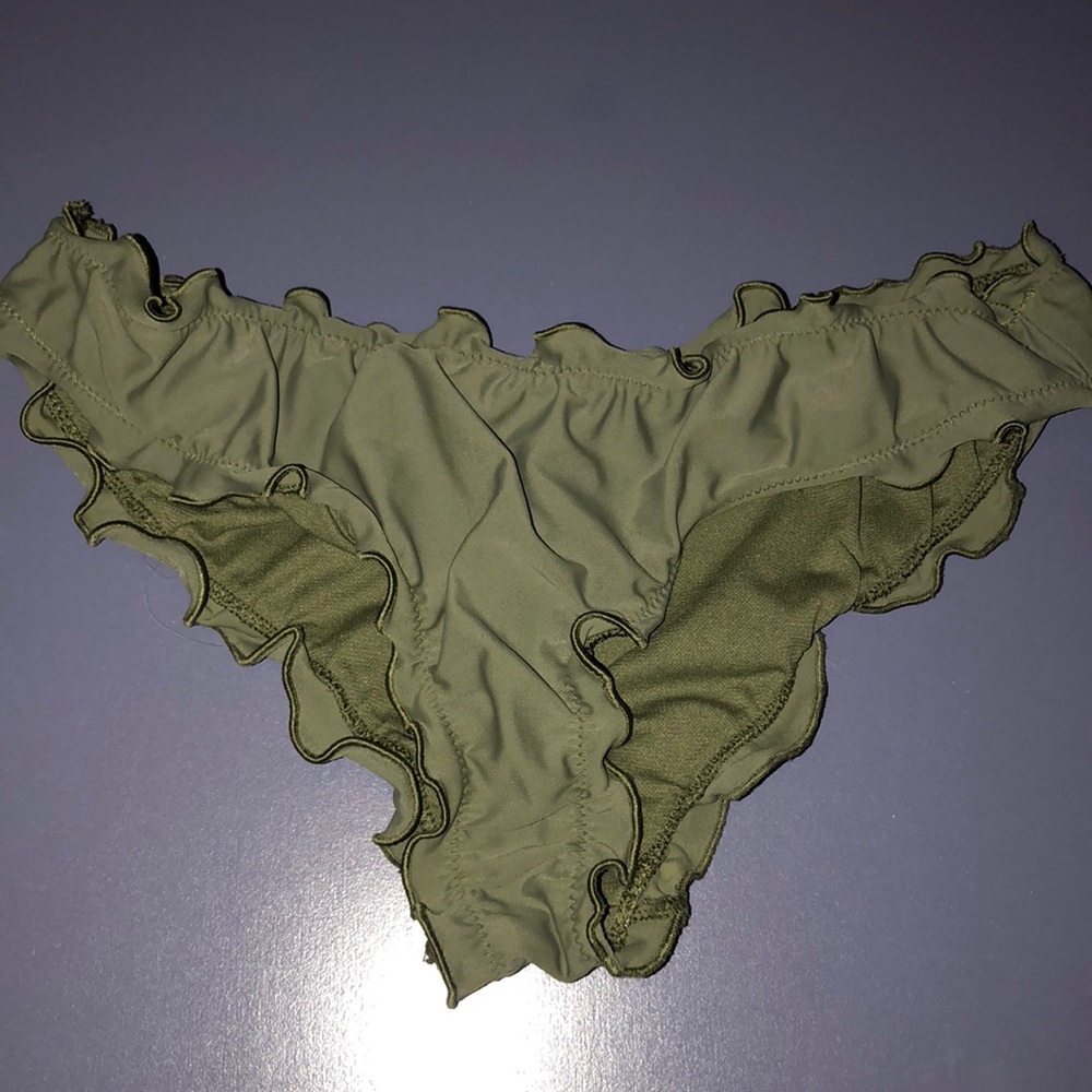 Hollister army green bikini bottoms